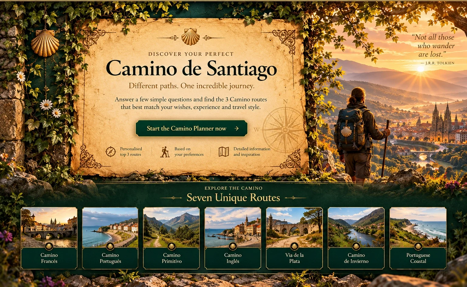 Camino Planner — discover your perfect Camino de Santiago